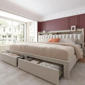 King Platform Bed Frame